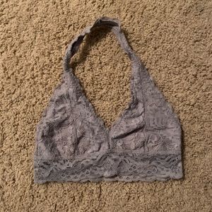 gray bralette